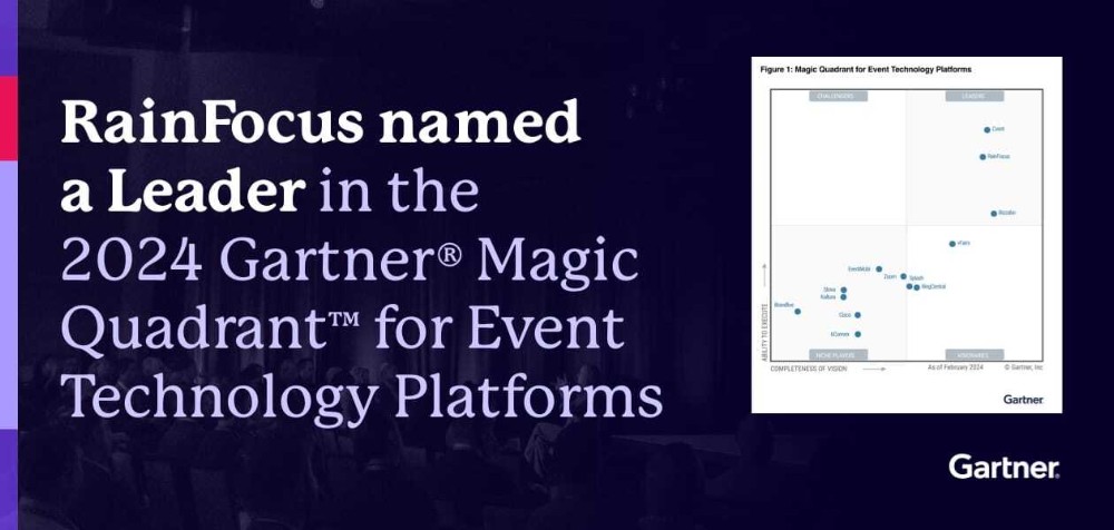 RainFocus 2024 Gartner® Magic Quadrant™ for Event Technology Platforms